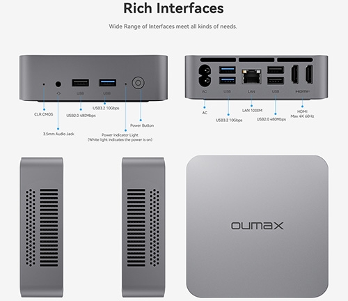 MAX N95 Mini PC Computers for Business Home Office Intel 12th N95